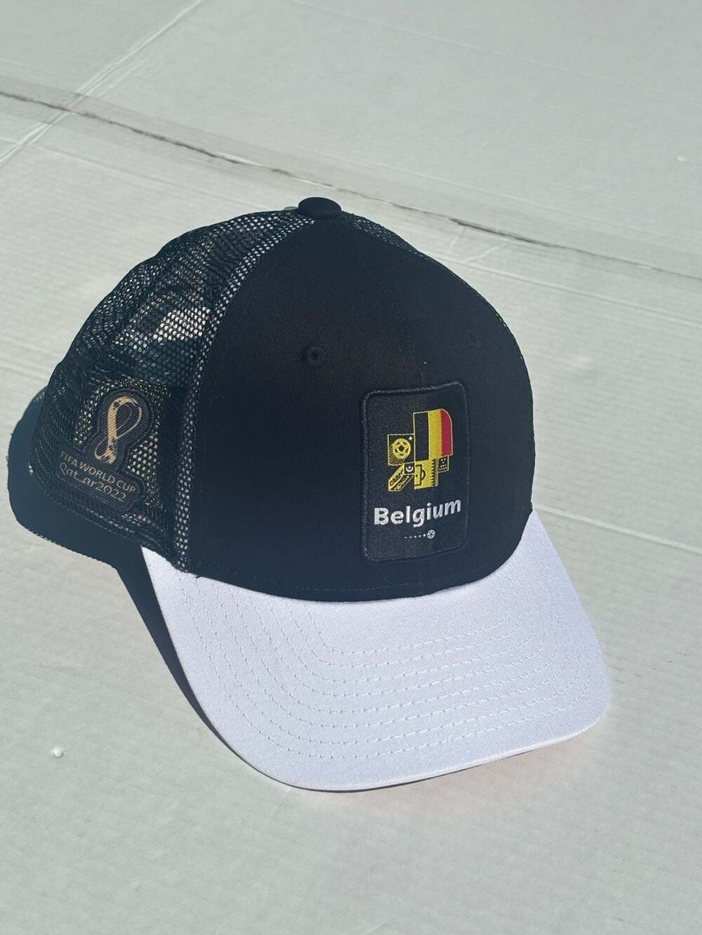 Outerstuff FIFA World Cup Qatar 2022 Belgium Mosaic Trucker Cap Adjustable New